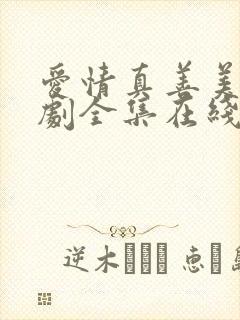 爱情真善美电视剧全集在线观看免