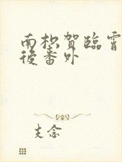 南枳贺临霄结局后番外