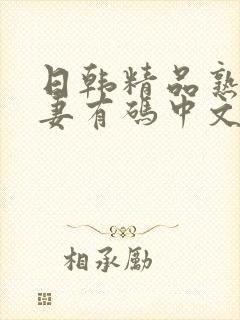 日韩精品熟女人妻有码中文字幕在线