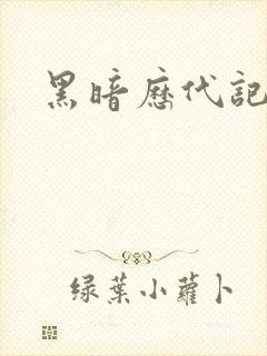 黑暗历代记封面