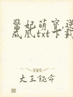 医妃萌宝,逆袭成凰txt下载封面