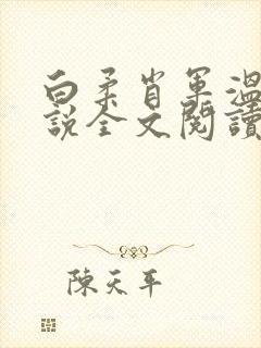 白柔肖军温婉小说全文阅读