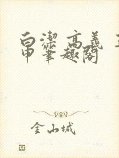 白洁 高义 王申笔趣阁封面