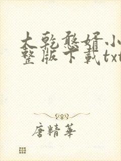 大乾憨婿小说完整版下载txt