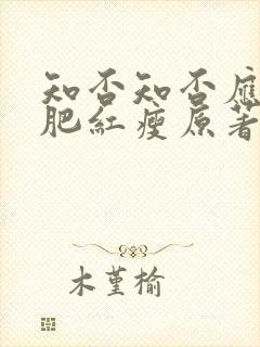 知否知否应是绿肥红瘦原著小说作者是谁封面