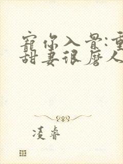 宠你入骨:重生甜妻很磨人