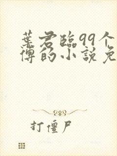 叶君临99个师傅的小说免费阅读