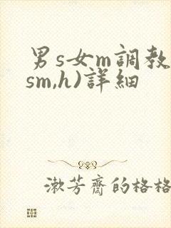 男s女m调教(sm,h)详细