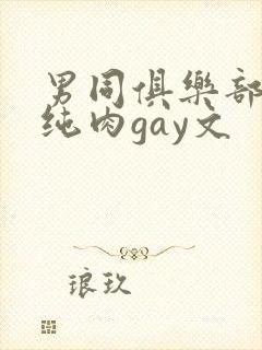 男同俱乐部高h纯肉gay文