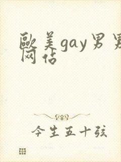 欧美gay男男网站封面
