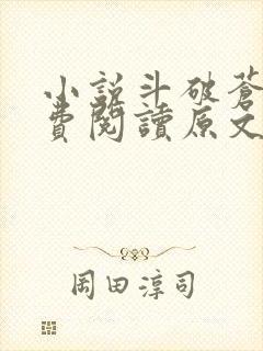 小说斗破苍穹免费阅读原文封面