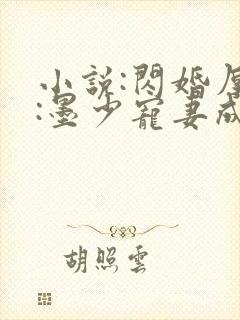小说:闪婚厚爱:墨少宠妻成瘾