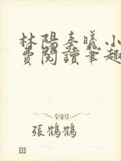 林阳秦曦小说免费阅读笔趣阁封面