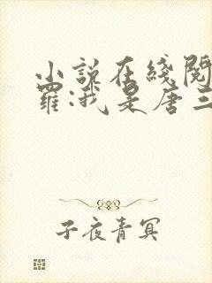 小说在线阅读斗罗:我是唐三妹妹封面
