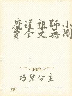 魔道祖师小说免费全文无删减阅读封面