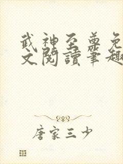 武神至尊免费全文阅读笔趣阁