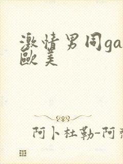 激情男同gay欧美