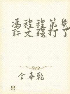 冯程程第几集被许文强打了