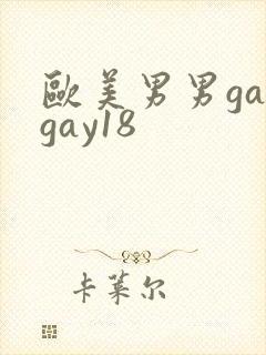 欧美男男gaygay18