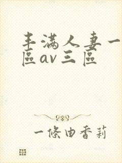丰满人妻一区二区av三区