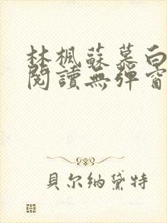林枫苏慕白免费阅读无弹窗完整版封面