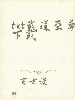 txt武道至尊下载