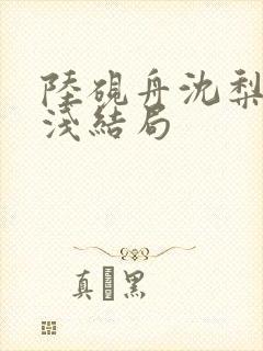 陆砚舟沈梨周浅浅结局封面