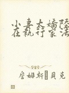 小妻太娇陆爷又在执行家法免费阅读
