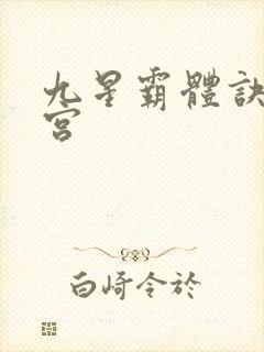 九星霸体诀无量宫封面