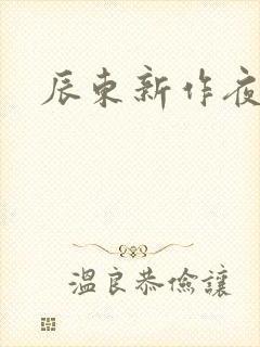 辰东新作夜无疆