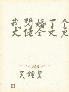 我闪婚了个财阀大佬全文免费阅读