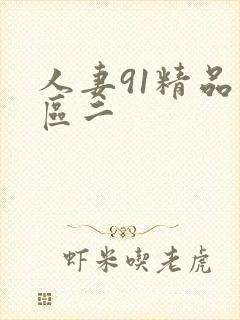 人妻91精品一区二