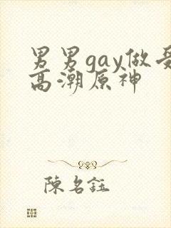 男男gay做受高潮原神