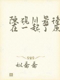 陈砚川最后和谁在一起了原著小说