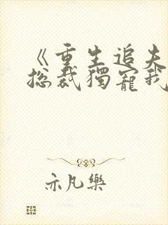 《重生追夫偏执总裁独宠我》