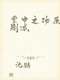 掌中之物原版无删减