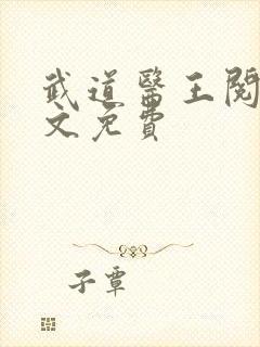 武道医王阅读全文免费