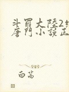 斗罗大陆2绝世唐门小说正版