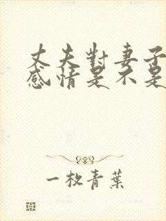 丈夫对妻子没有感情是不是该离婚