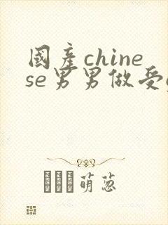 国产chinese男男做受gay网站