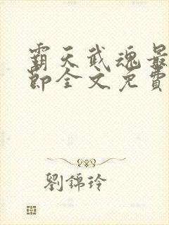 霸天武魂最新章节全文免费阅读无弹窗