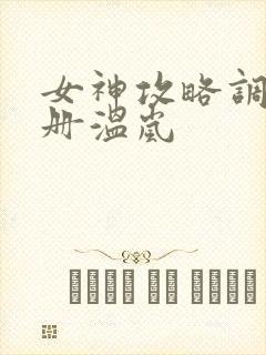 女神攻略调教手册温岚