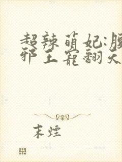 超辣萌妃:腹黑邪王宠翻天
