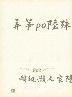 弄筝po陆殊词