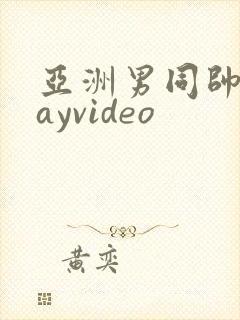 亚洲男同帅哥gayvideo