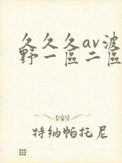 久久久av波多野一区二区