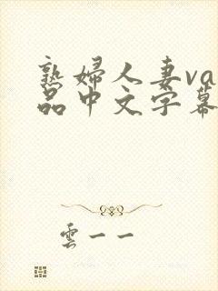 熟妇人妻va精品中文字幕九色封面