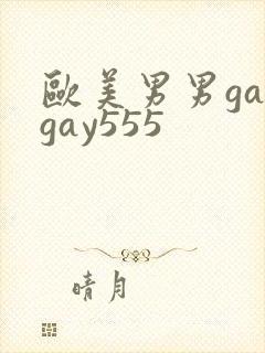 欧美男男gaygay555