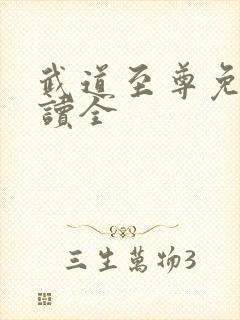 武道至尊免费阅读全