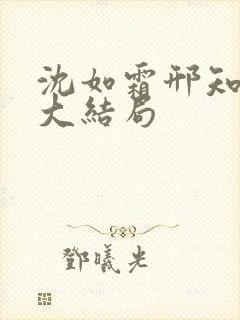 沈如霜邢知衍的大结局